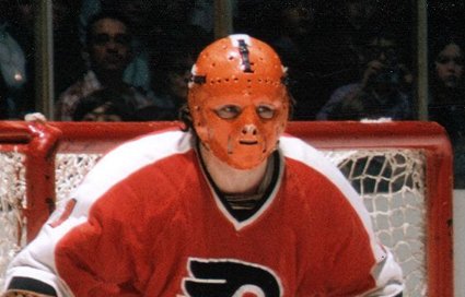 Doug Favell's "pumpkin" mask