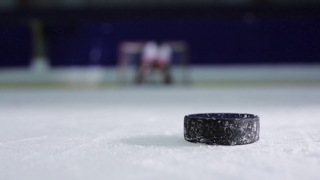 A standard 6-ounce (170 g) ice hockey puck 